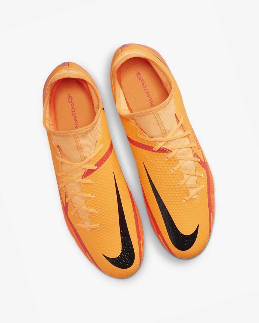 Orange / Orange / Light Red / Black Nike Phantom GT2 Academy Dynamic Fit MG Men's Soccer Cleats | CA_2347
