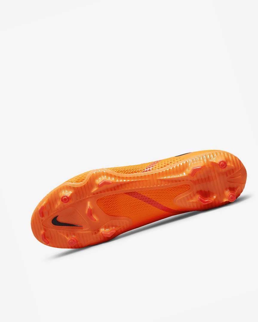 Orange / Orange / Light Red / Black Nike Phantom GT2 Pro FG Men's Soccer Cleats | CA_2444