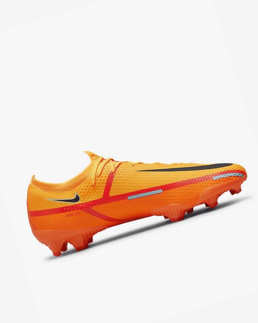 Orange / Orange / Light Red / Black Nike Phantom GT2 Pro FG Men's Soccer Cleats | CA_2444