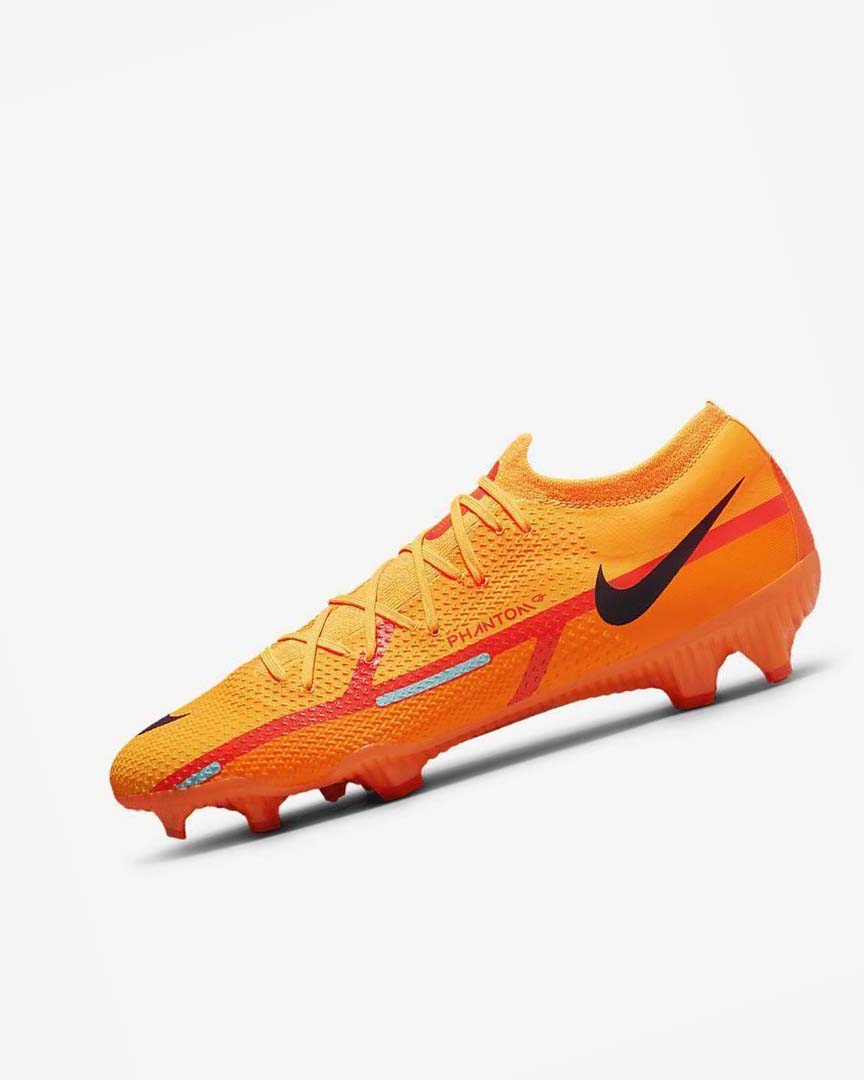 Orange / Orange / Light Red / Black Nike Phantom GT2 Pro FG Men\'s Soccer Cleats | CA_2444