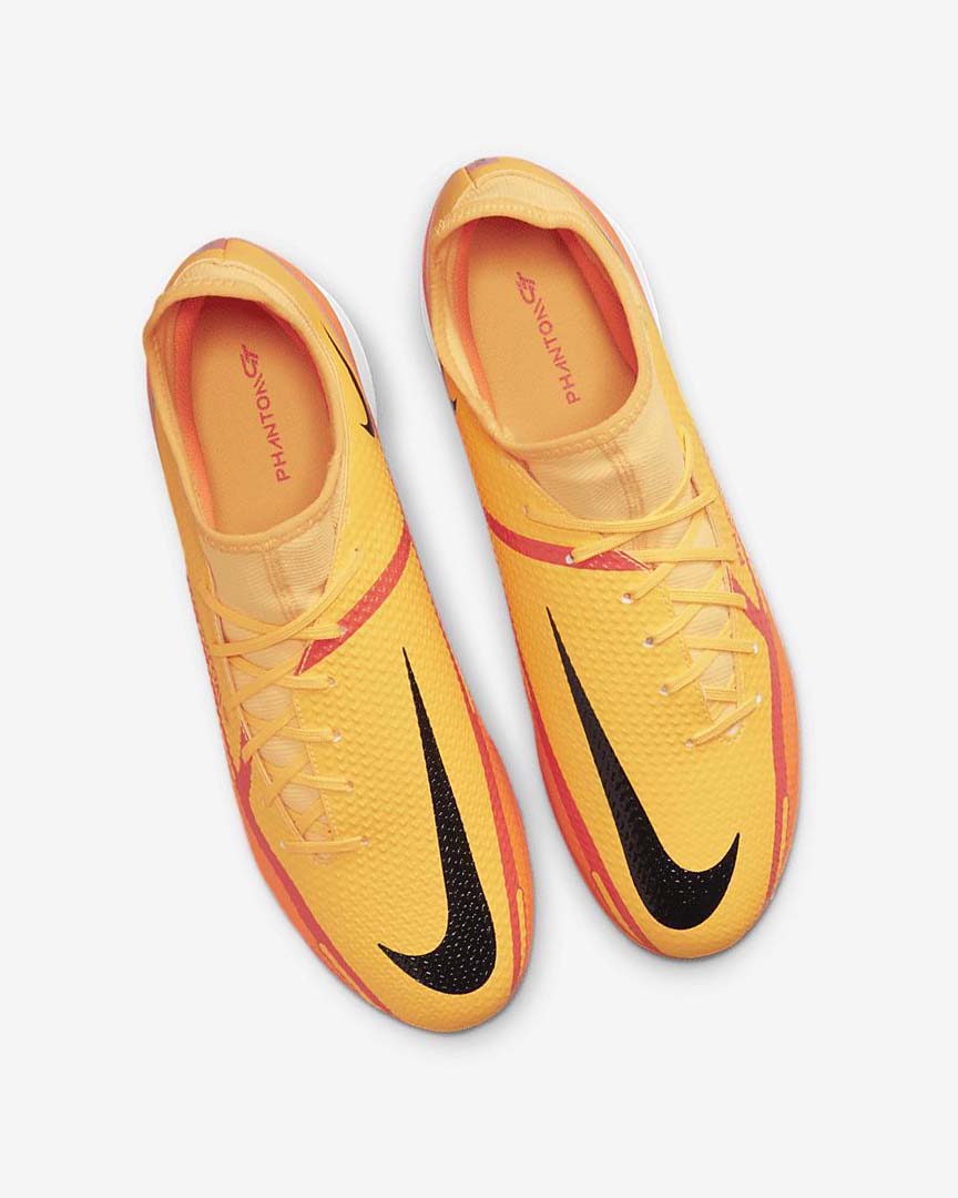 Orange / Orange / Light Red / Black Nike Phantom GT2 Academy Dynamic Fit IC Women's Soccer Shoes | CA_2609