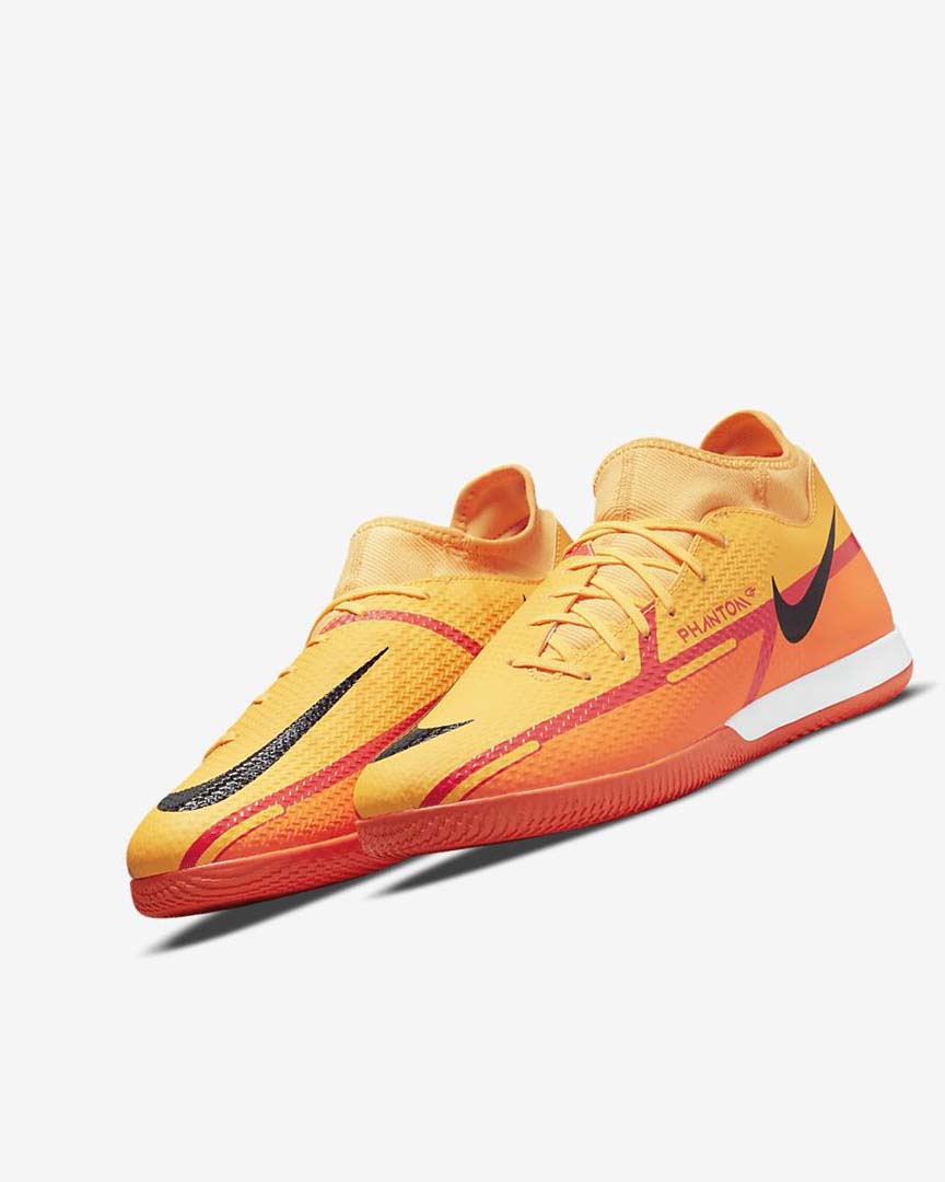 Orange / Orange / Light Red / Black Nike Phantom GT2 Academy Dynamic Fit IC Women's Soccer Shoes | CA_2609