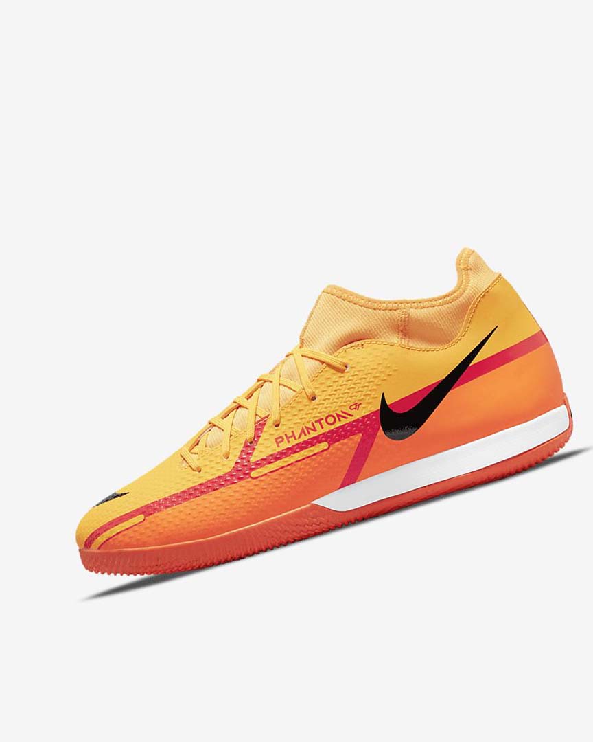 Orange / Orange / Light Red / Black Nike Phantom GT2 Academy Dynamic Fit IC Women\'s Soccer Shoes | CA_2609