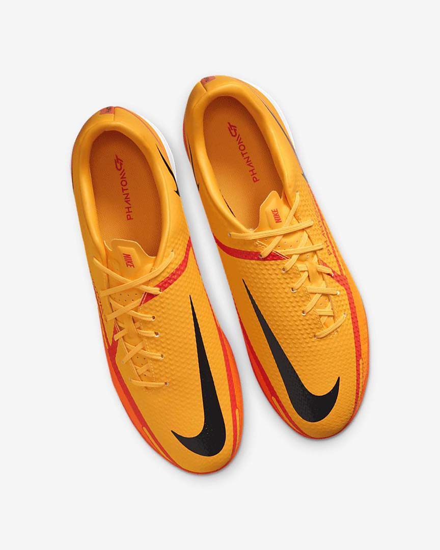 Orange / Orange / Light Red / Black Nike Phantom GT2 Academy IC Women's Soccer Shoes | CA_2733