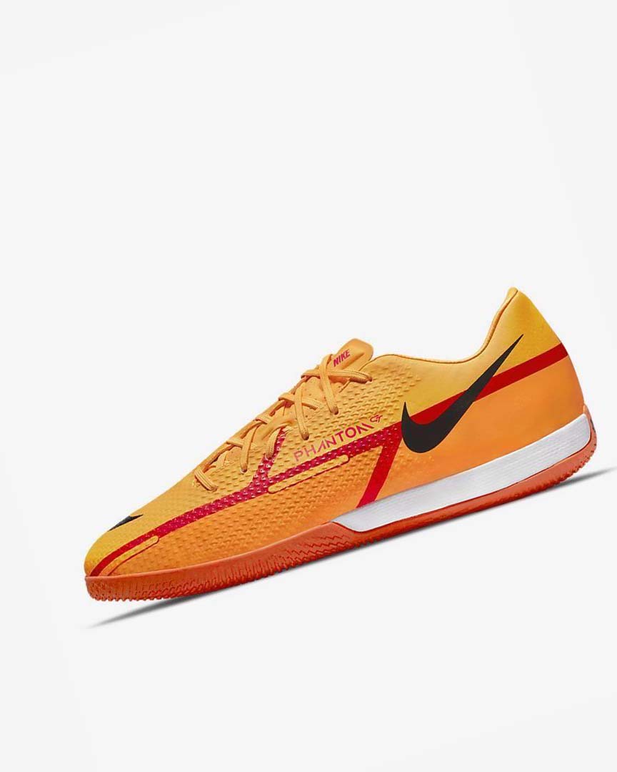 Orange / Orange / Light Red / Black Nike Phantom GT2 Academy IC Men\'s Soccer Shoes | CA_2879