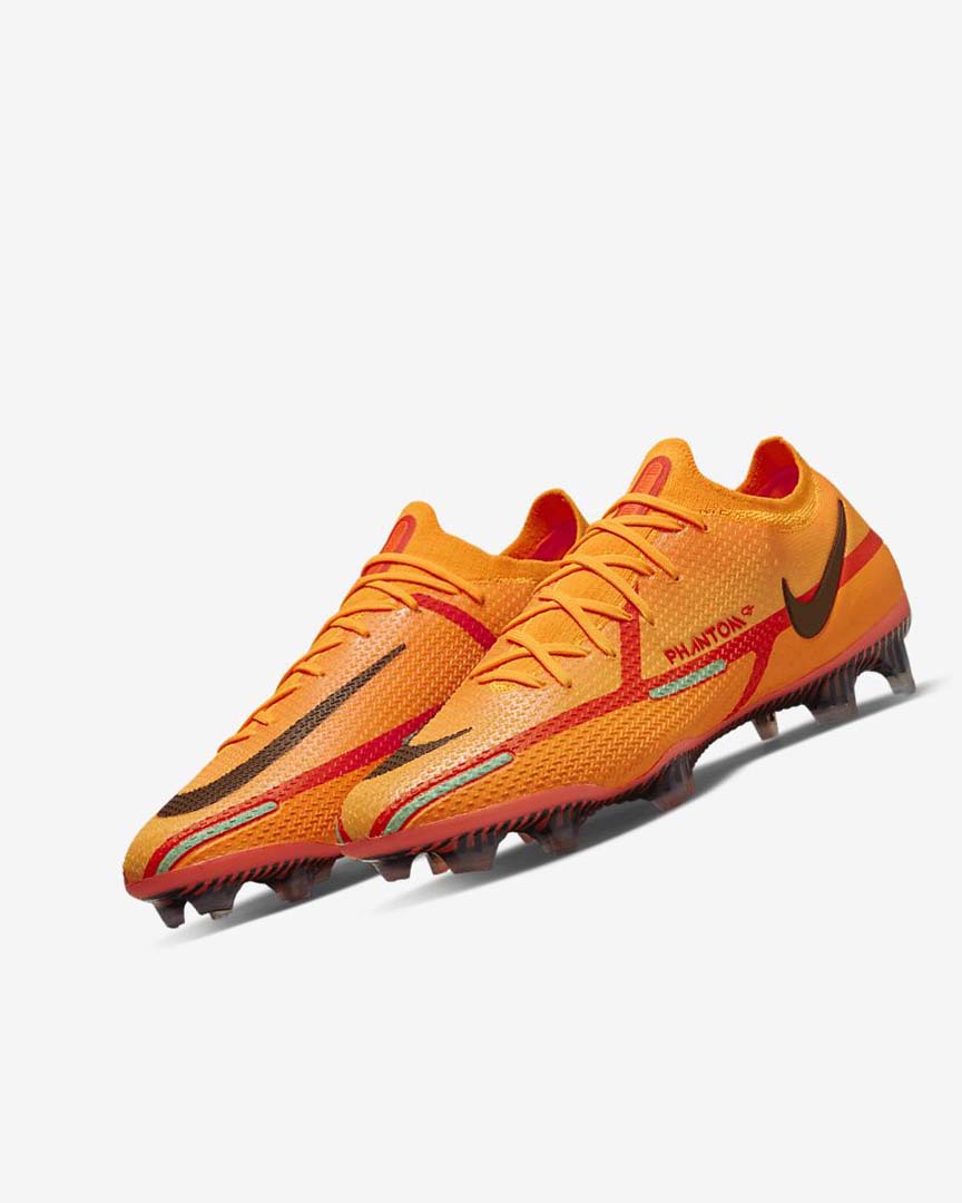 Orange / Orange / Light Red / Black Nike Phantom GT2 Elite FG Women's Soccer Cleats | CA_3105