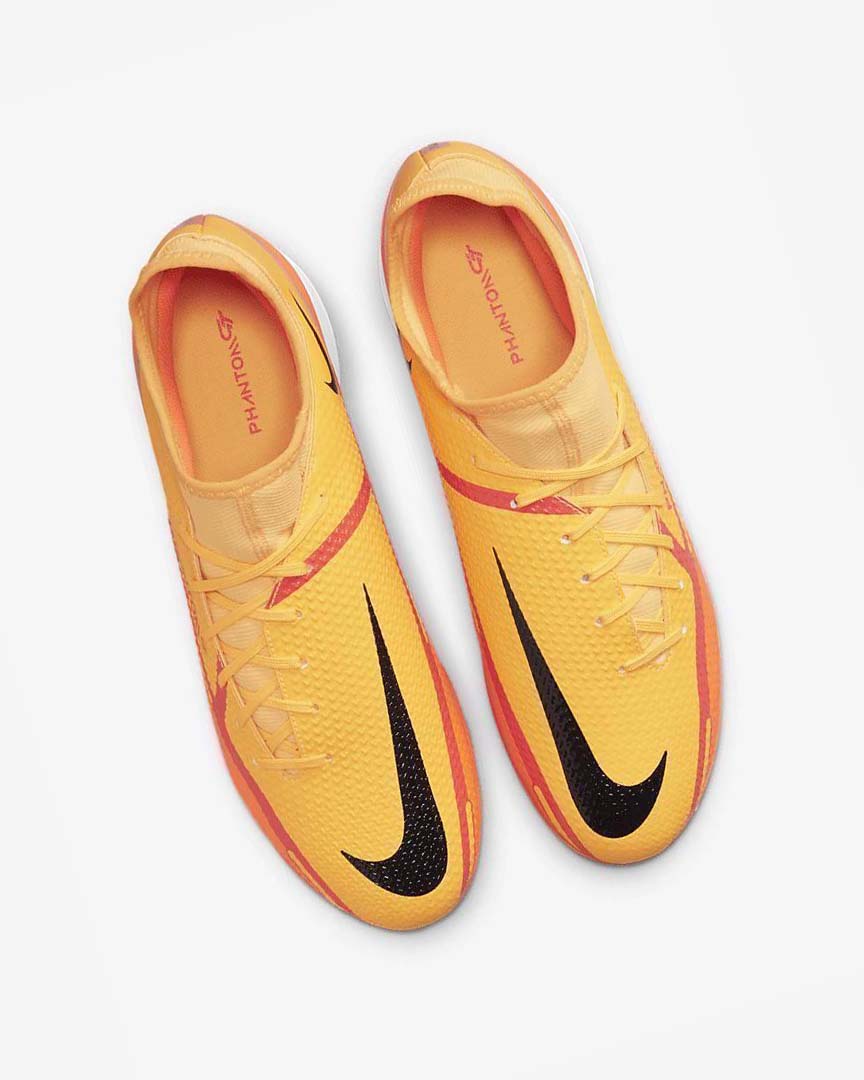 Orange / Orange / Light Red / Black Nike Phantom GT2 Academy Dynamic Fit IC Men's Soccer Shoes | CA_4773