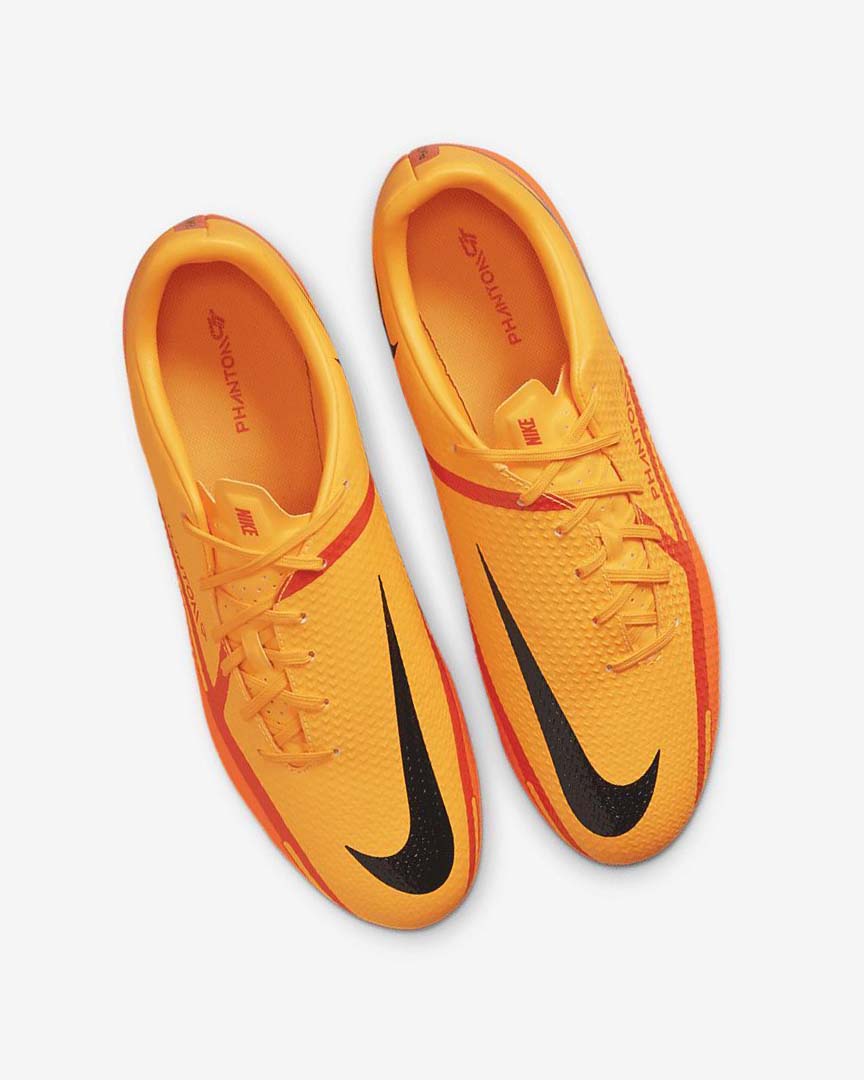 Orange / Orange / Light Red / Black Nike Phantom GT2 Academy MG Women's Soccer Cleats | CA_4957