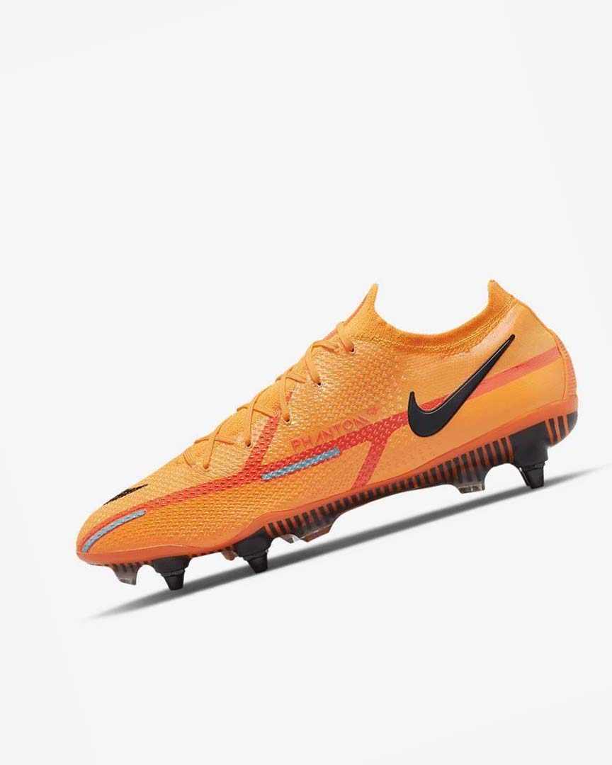 Orange / Orange / Light Red / Black Nike Phantom GT2 Elite SG-Pro AC Men\'s Soccer Cleats | CA_5085
