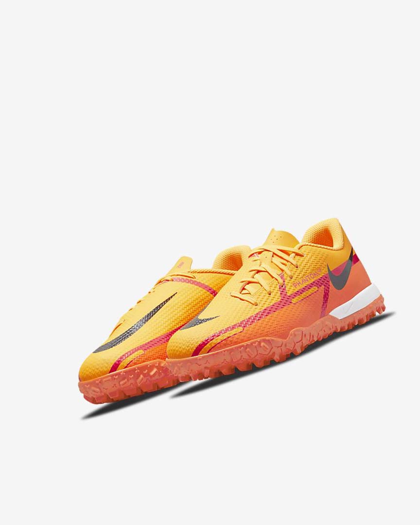 Orange / Orange / Light Red / Black Nike Jr. Phantom GT2 Academy TF Girls' Soccer Shoes | CA_5117