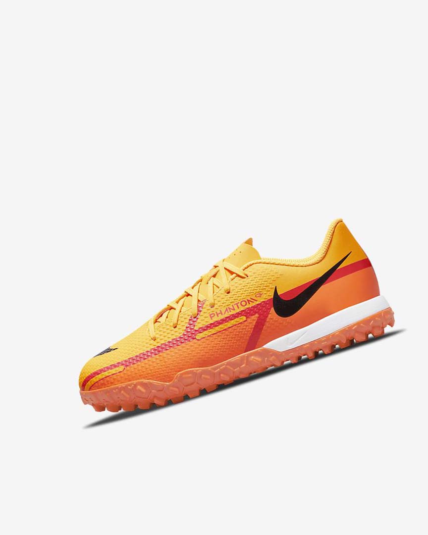 Orange / Orange / Light Red / Black Nike Jr. Phantom GT2 Academy TF Girls\' Soccer Shoes | CA_5117