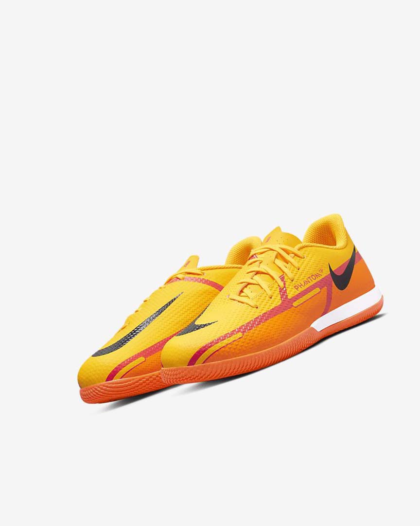 Orange / Orange / Light Red / Black Nike Jr. Phantom GT2 Academy IC Boys' Soccer Shoes | CA_5191
