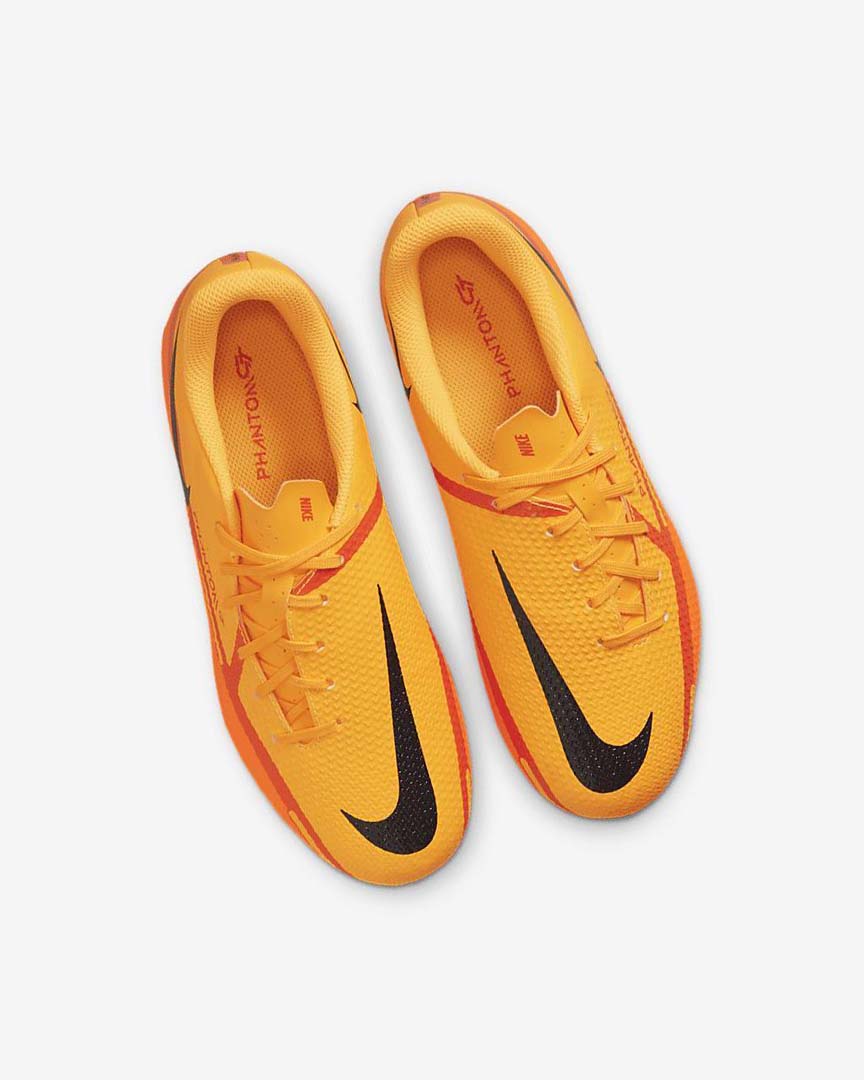 Orange / Orange / Light Red / Black Nike Jr. Phantom GT2 Academy MG Boys' Soccer Cleats | CA_5237