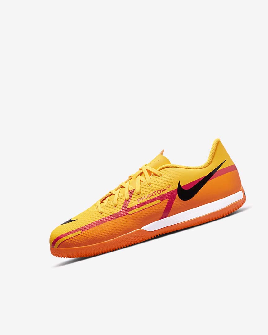 Orange / Orange / Light Red / Black Nike Jr. Phantom GT2 Academy IC Girls\' Soccer Shoes | CA_5255