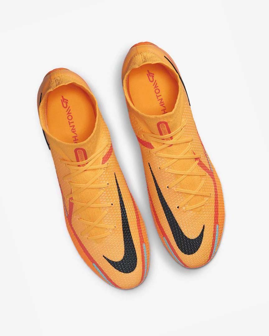 Orange / Orange / Light Red / Black Nike Phantom GT2 Dynamic Fit Elite AG-Pro Men's Soccer Cleats | CA_5554