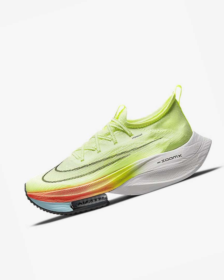 Orange / Turquoise / Black Nike Air Zoom Alphafly NEXT% Flyknit Men\'s Running Shoes | CA_2729