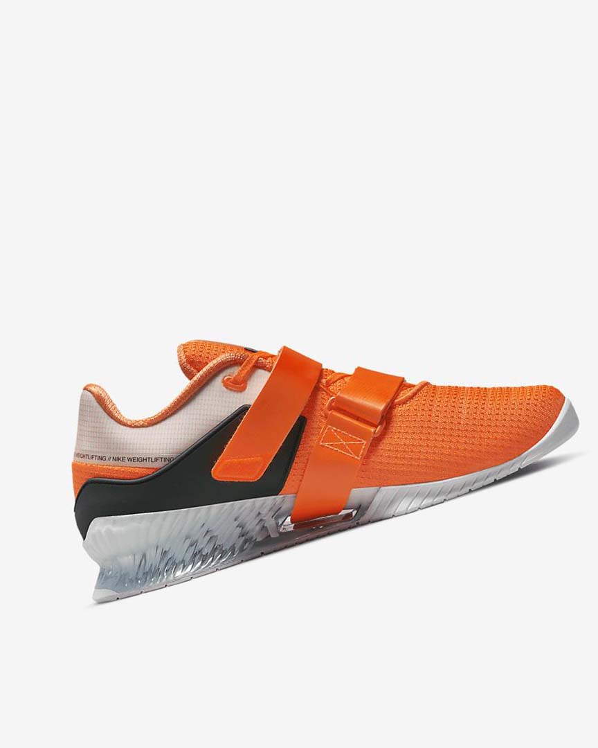Orange / White / Black Nike Romaleos 4 Women's Training Shoes | CA_5559
