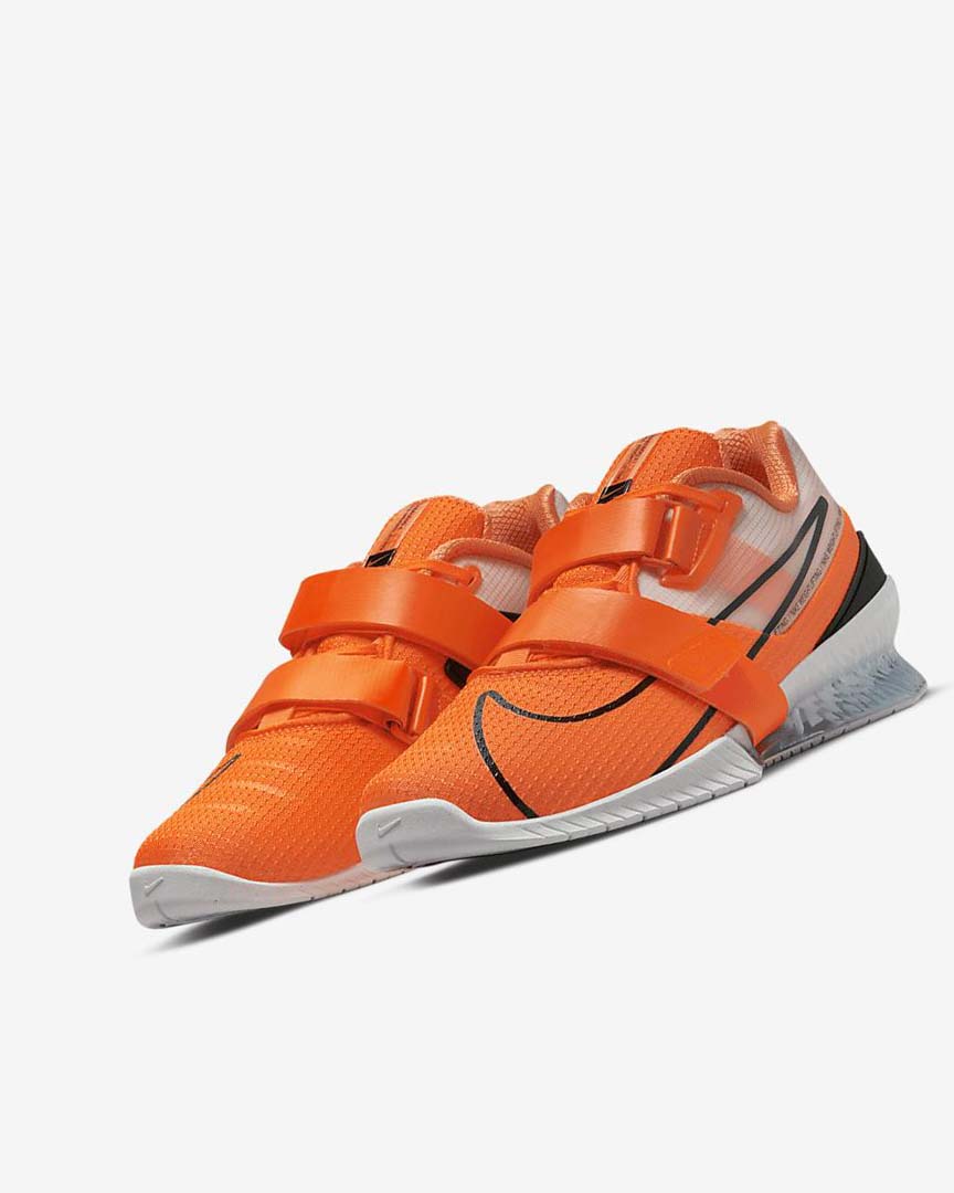 Orange / White / Black Nike Romaleos 4 Women's Training Shoes | CA_5559