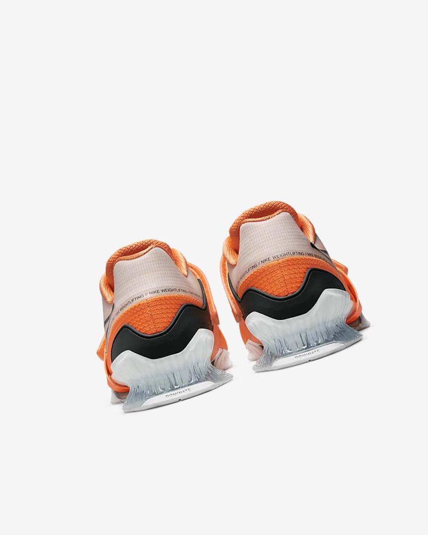 Orange / White / Black Nike Romaleos 4 Women's Training Shoes | CA_5559