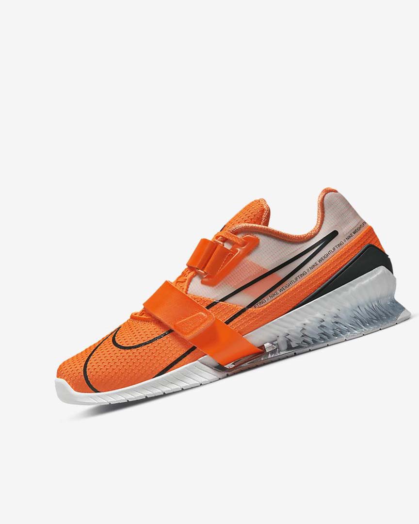 Orange / White / Black Nike Romaleos 4 Women\'s Training Shoes | CA_5559