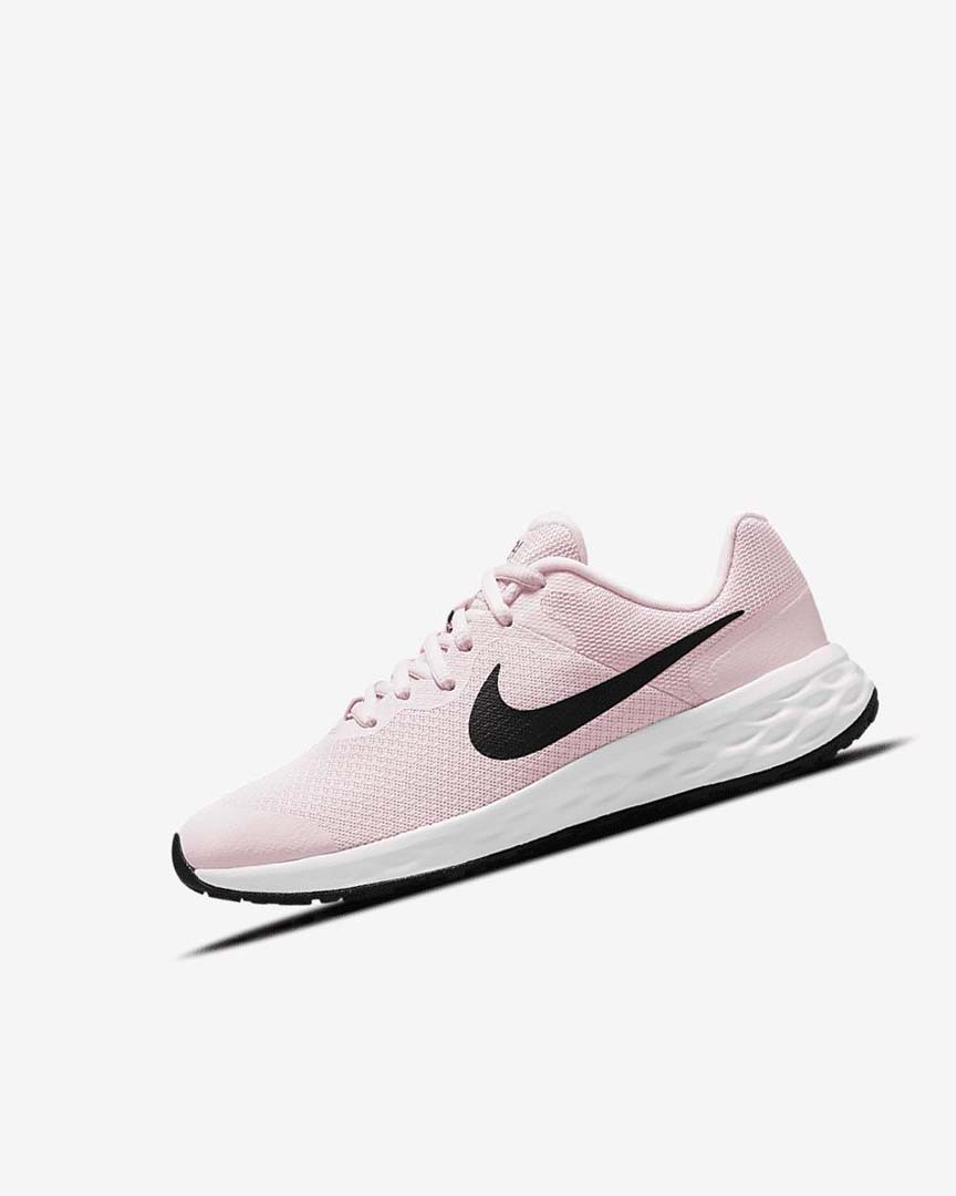 Pink / Black Nike Revolution 6 Boys\' Running Shoes | CA_2792