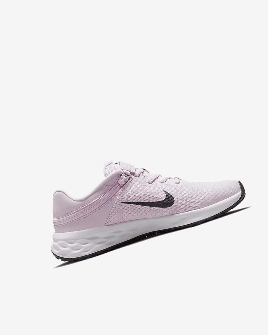 Pink / Black Nike Revolution 6 FlyEase Boys' Running Shoes | CA_2541