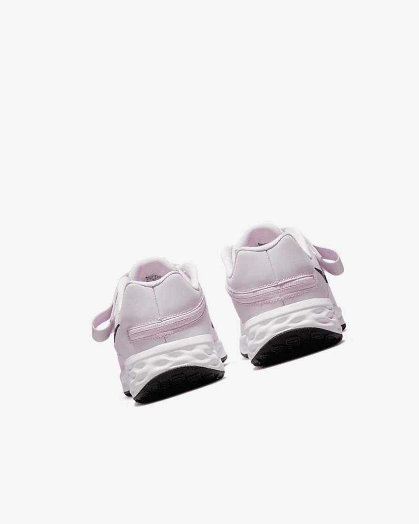 Pink / Black Nike Revolution 6 FlyEase Boys' Running Shoes | CA_2541
