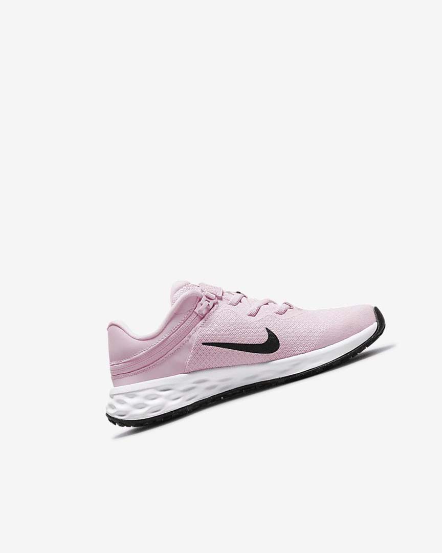 Pink / Black Nike Revolution 6 FlyEase Boys' Shoes | CA_4741