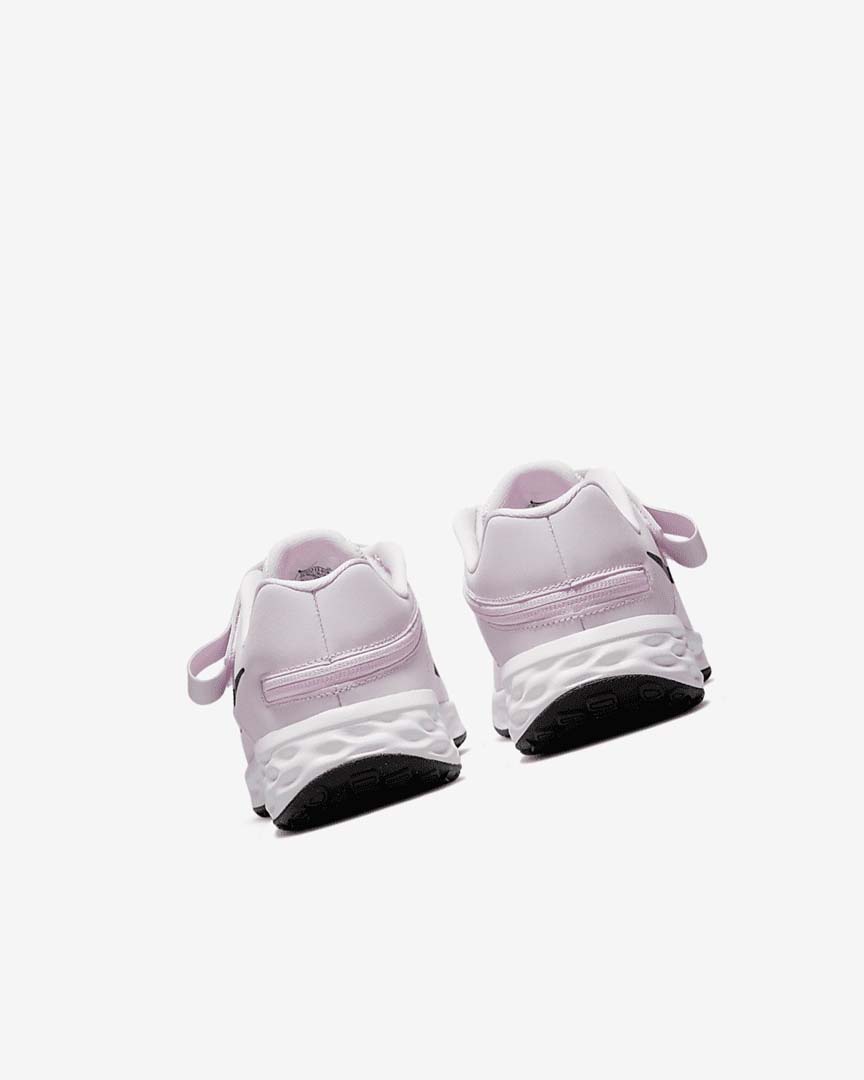Pink / Black Nike Revolution 6 FlyEase Girls' Running Shoes | CA_2652