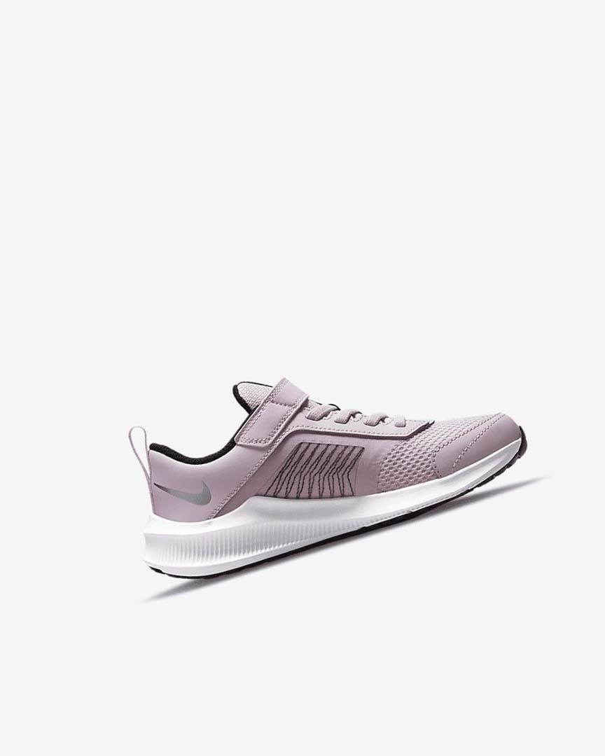 Pink / Black / White / Metal Silver Nike Downshifter 11 Boys' Shoes | CA_3067