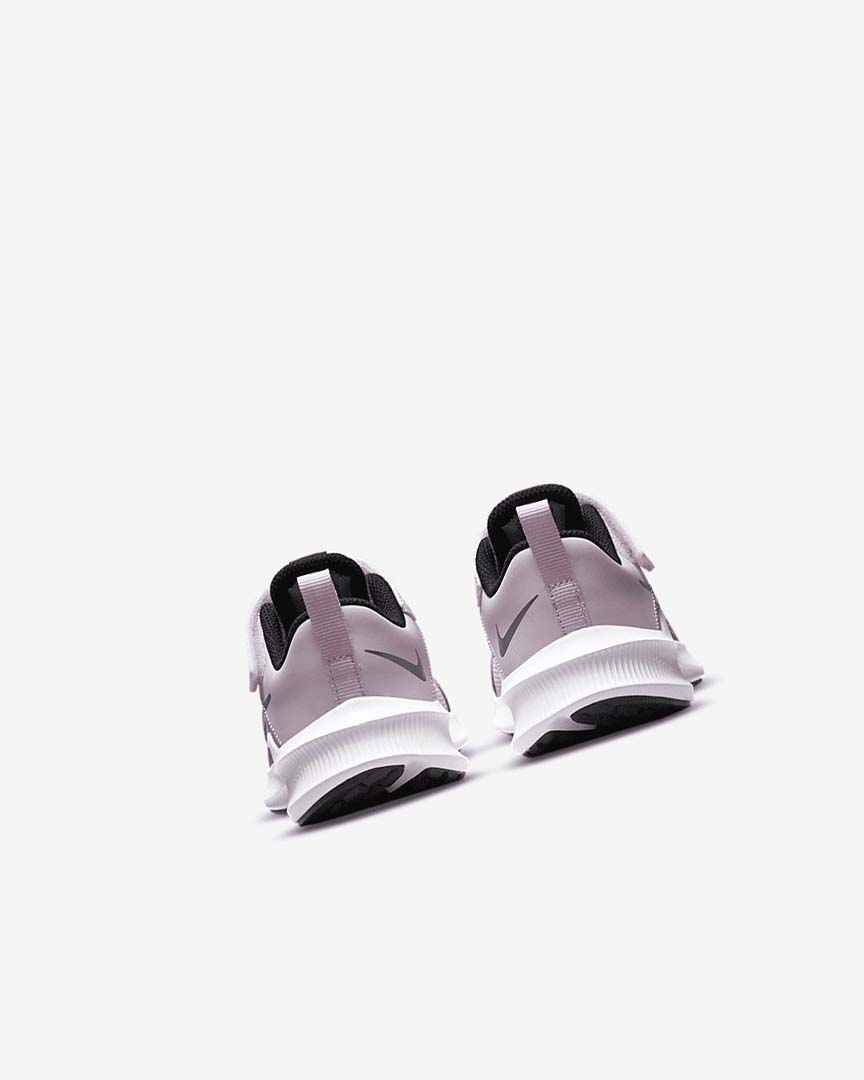 Pink / Black / White / Metal Silver Nike Downshifter 11 Girls' Shoes | CA_5172
