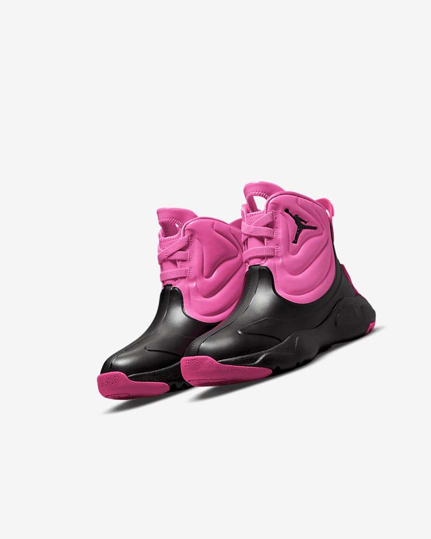 Pink / Coral / Black Nike Jordan Drip 23 Boys' Rain Boots | CA_2461