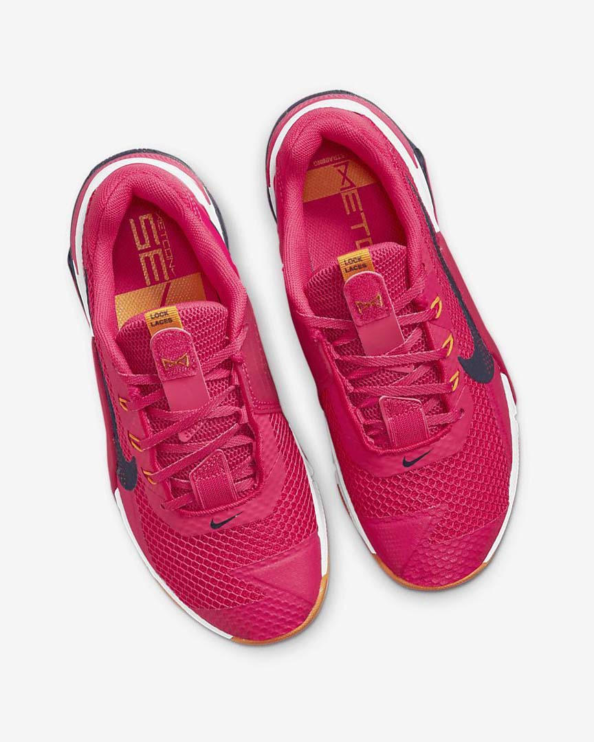 Pink / Deep Yellow / Blue Nike Metcon 7 Women's Training Shoes | CA_2387