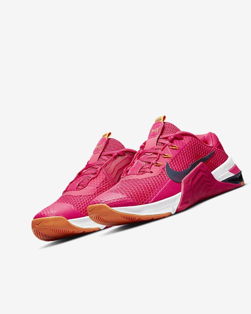 Pink / Deep Yellow / Blue Nike Metcon 7 Women's Training Shoes | CA_2387