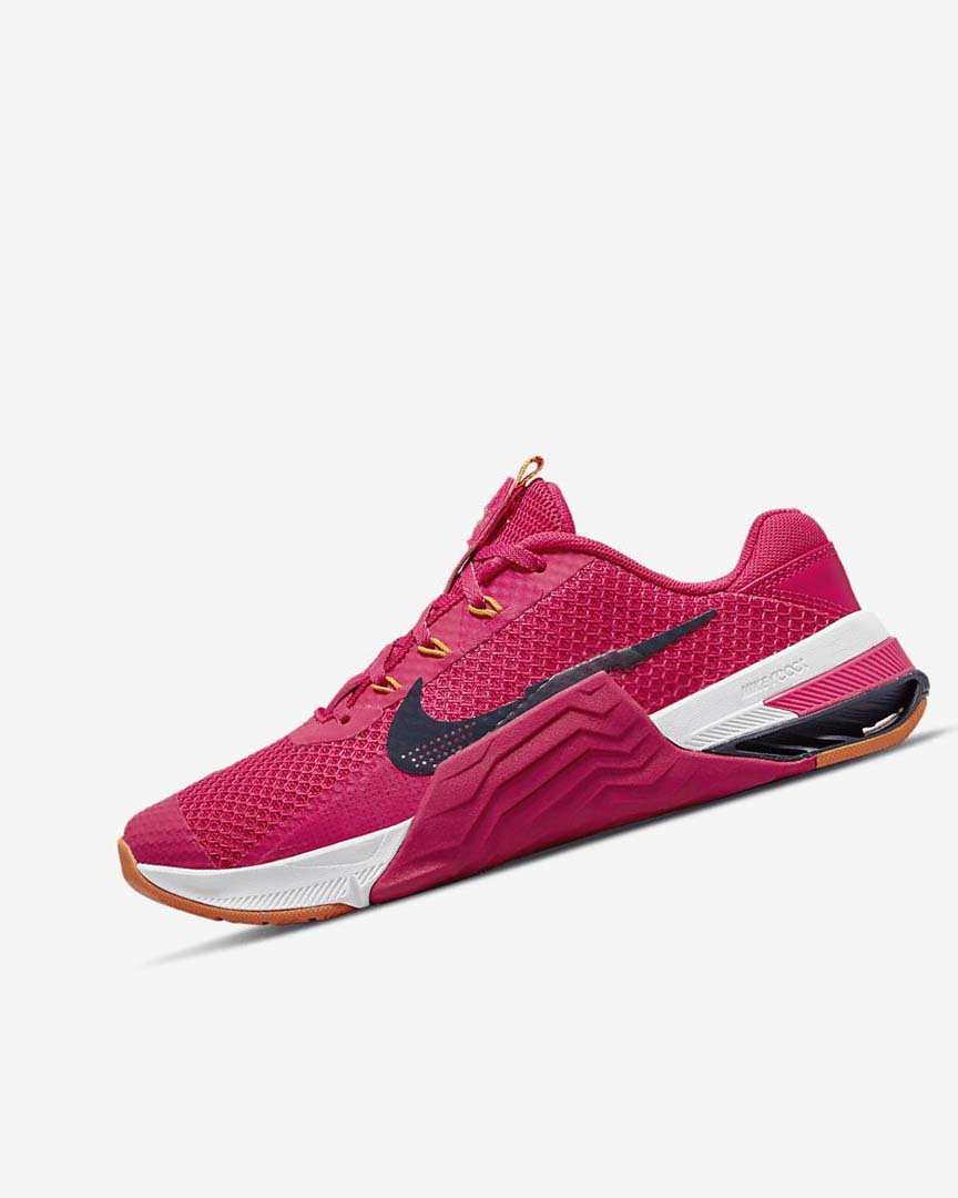 Pink / Deep Yellow / Blue Nike Metcon 7 Women\'s Training Shoes | CA_2387