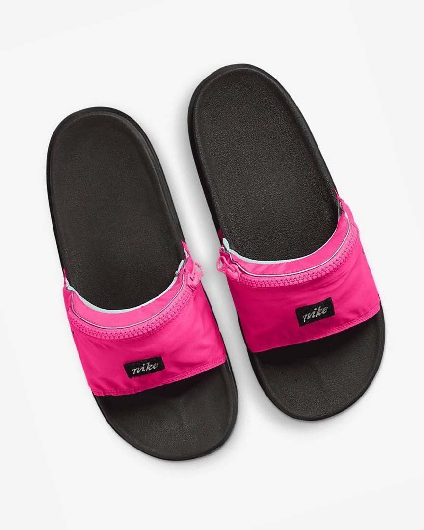 Pink Nike OffCourt Be True Men's Slides | CA_2728