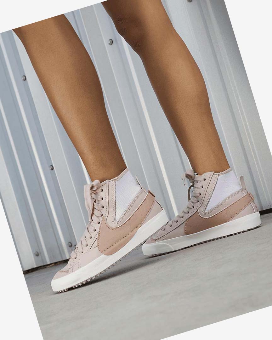 Pink / Pink / Rose Nike Blazer Mid '77 Jumbo Women's Sneakers | CA_5366