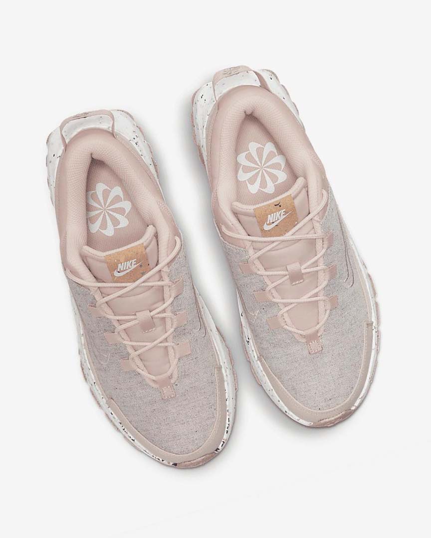 Pink / White / White / Cream Nike Crater Remixa Women's Sneakers | CA_2894