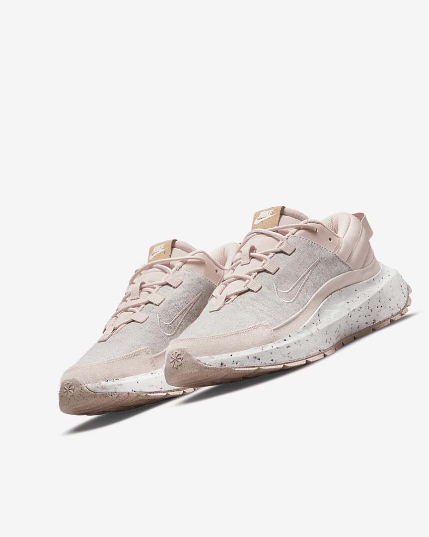 Pink / White / White / Cream Nike Crater Remixa Women's Sneakers | CA_2894