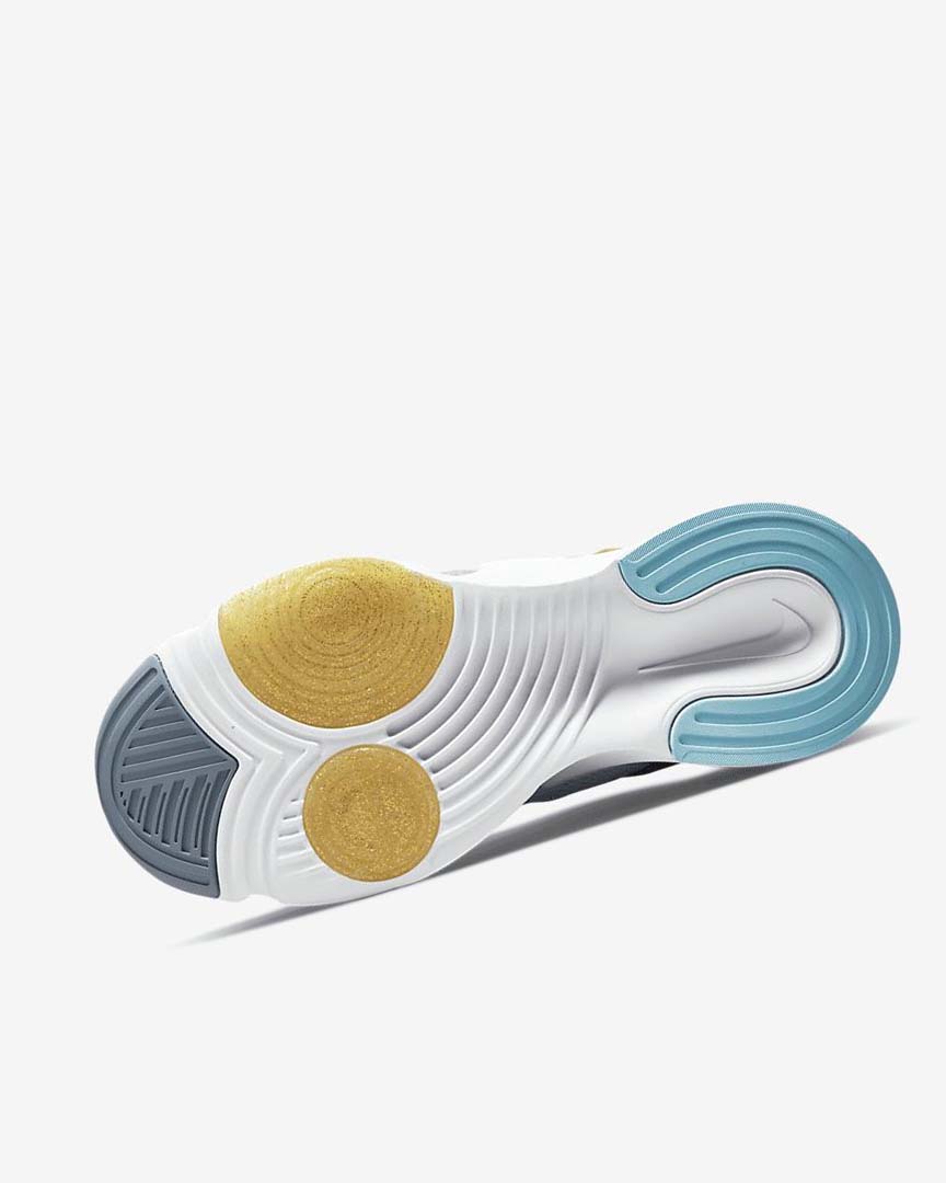 Platinum / Metal Gold / White Nike SuperRep Go 2 Women's Training Shoes | CA_3138