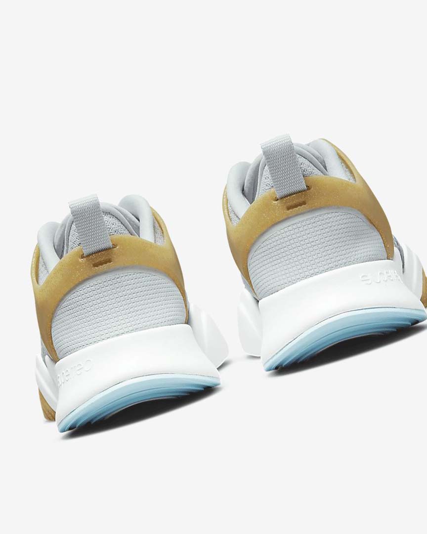 Platinum / Metal Gold / White Nike SuperRep Go 2 Women's Training Shoes | CA_3138