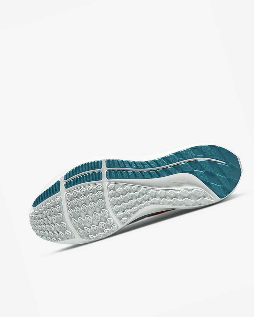 Platinum / Orange Nike Air Zoom Pegasus 39 Men's Running Shoes | CA_2491