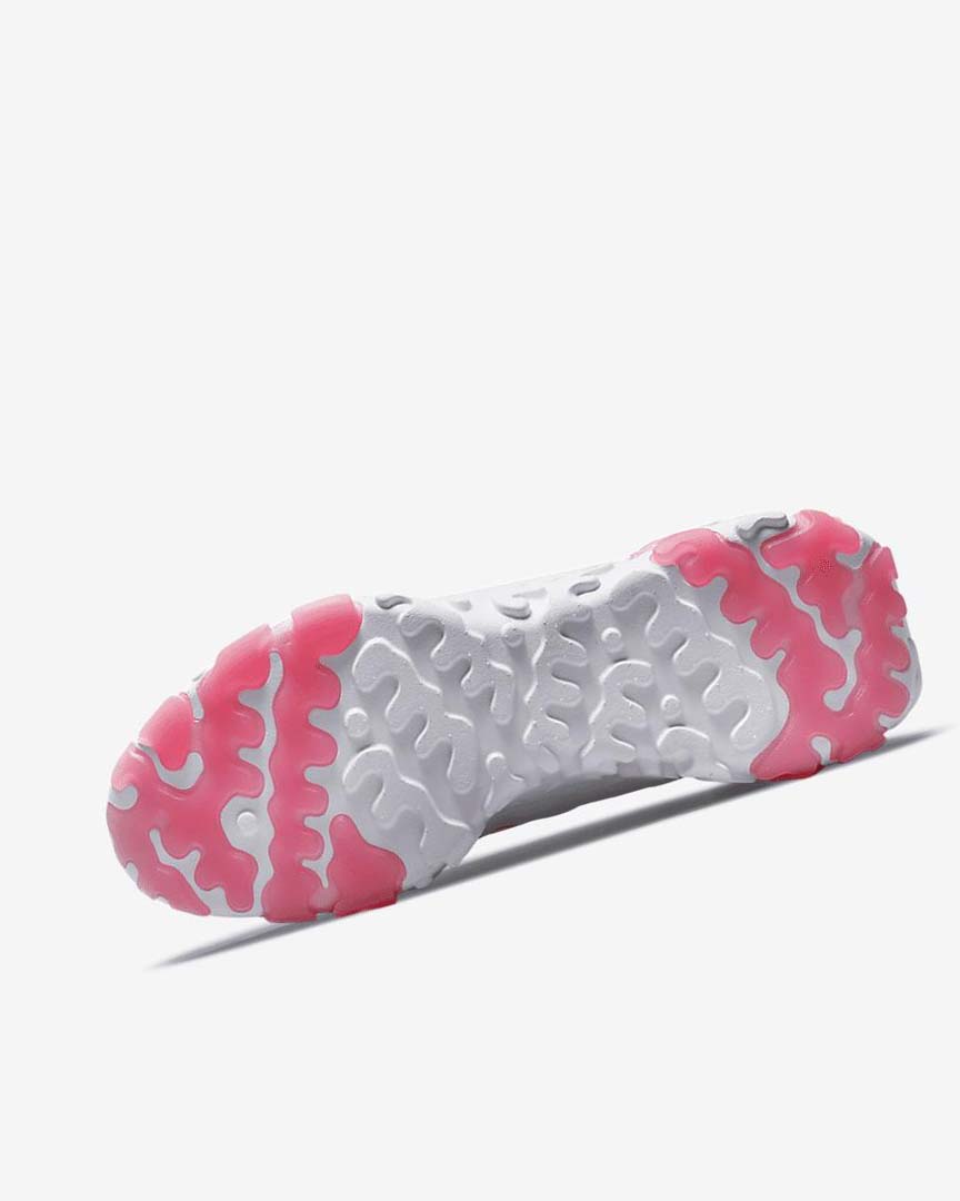 Platinum / Pink Nike React Vision Women's Running Shoes | CA_2807