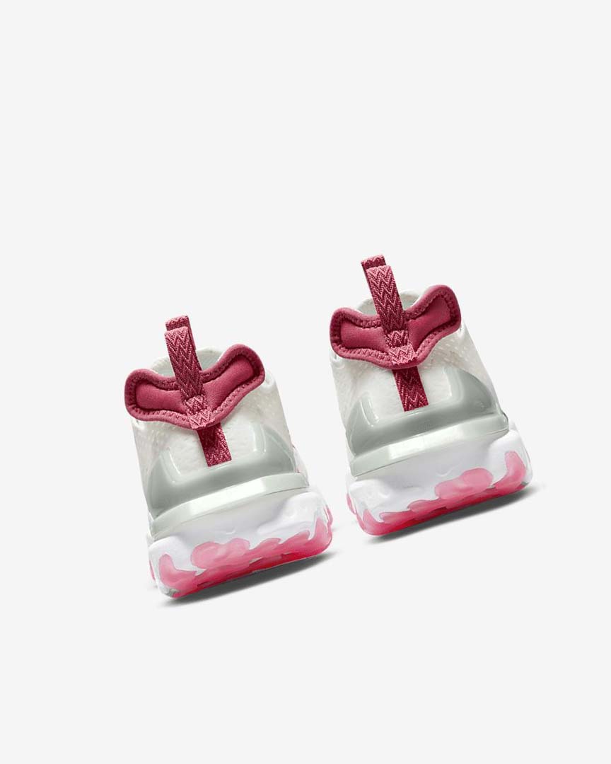 Platinum / Pink Nike React Vision Women's Running Shoes | CA_2807
