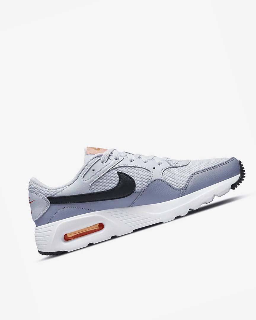 Platinum / White / Black Nike Air Max SC Men's Sneakers | CA_4872