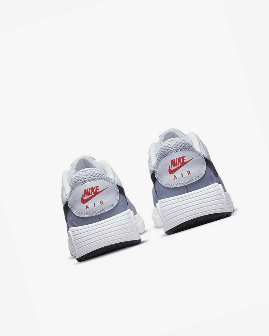 Platinum / White / Black Nike Air Max SC Men's Sneakers | CA_4872