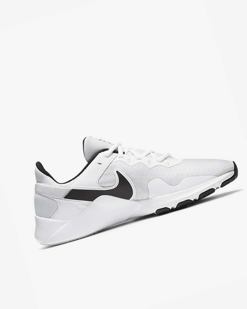 Platinum / White / Black Nike Legend Essential 2 Men's Training Shoes | CA_5150