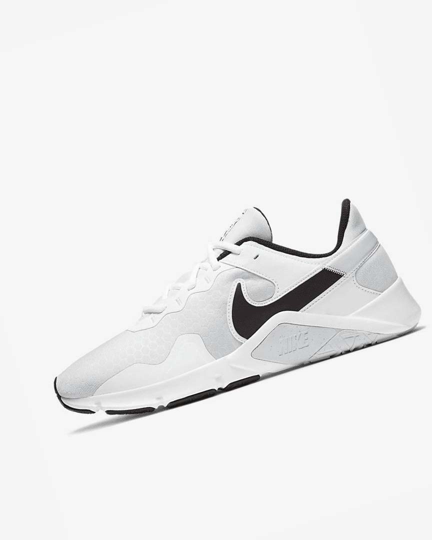 Platinum / White / Black Nike Legend Essential 2 Men\'s Training Shoes | CA_5150