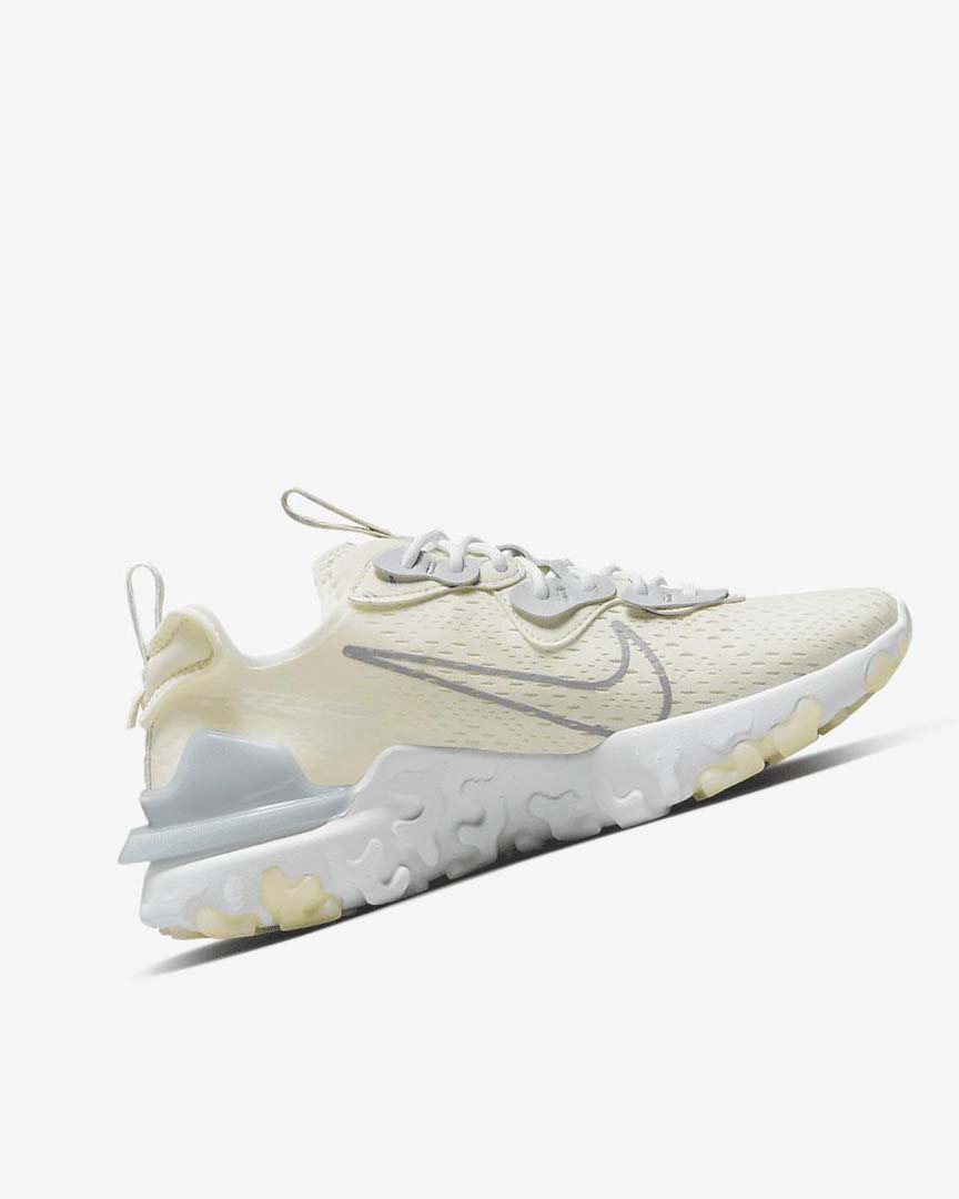 Platinum / White / Metal Silver Nike React Vision JDS Women's Running Shoes | CA_2810