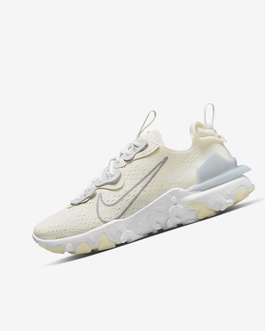 Platinum / White / Metal Silver Nike React Vision JDS Women\'s Running Shoes | CA_2810